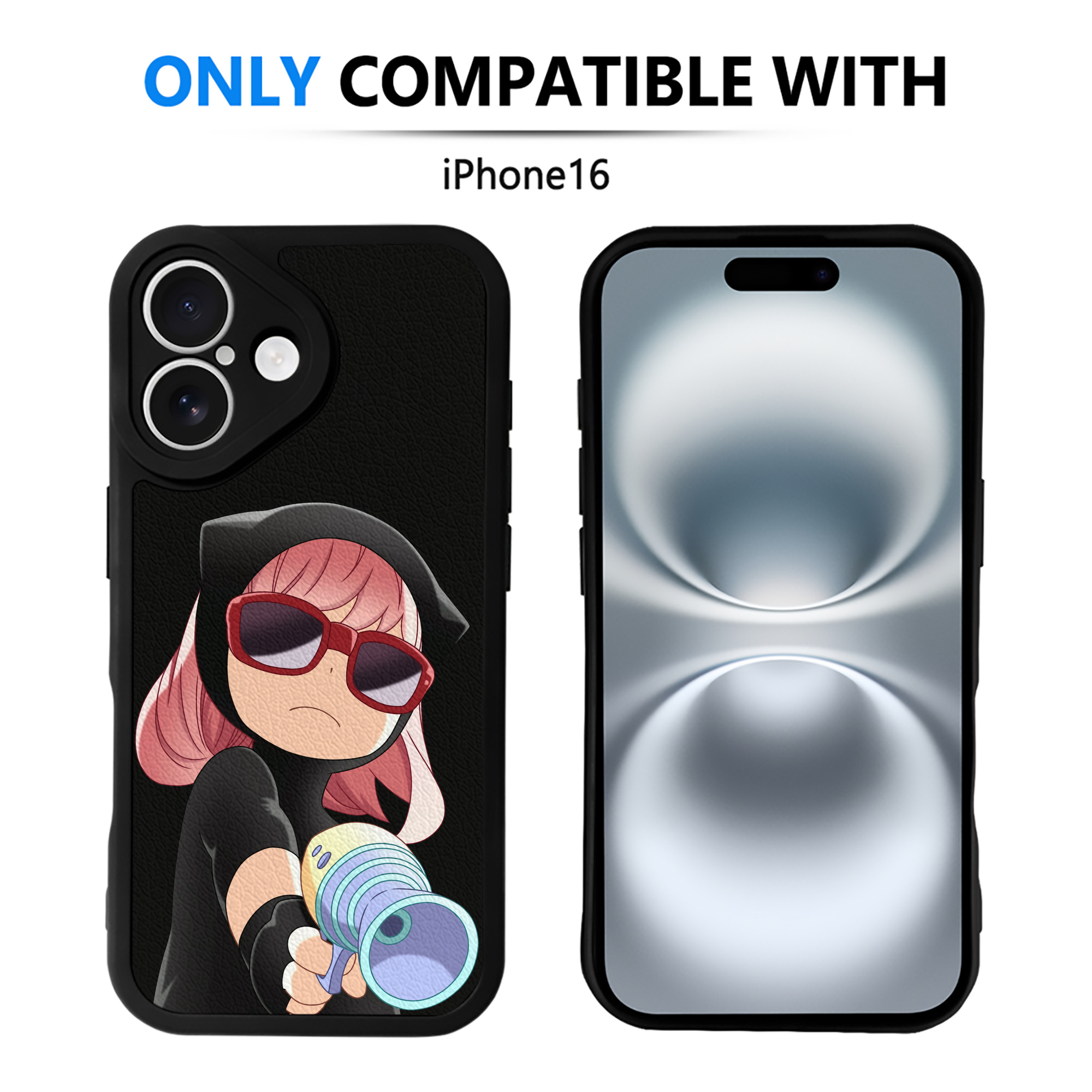 （画像用） SPY×FAMILY间谍家家酒 【iPhone 16シリーズ対応】シリコンスマホケース（レザー調） 材質：シリコン